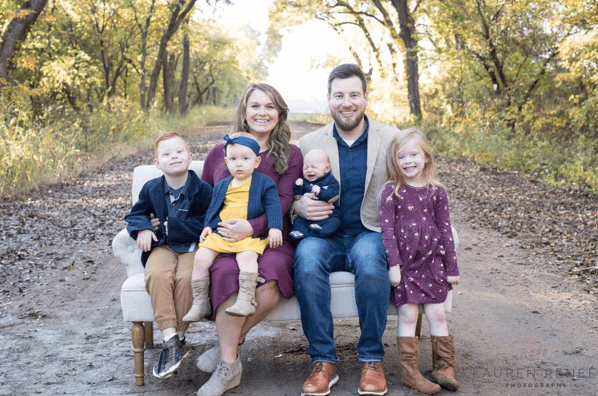 pastor kyle with his family