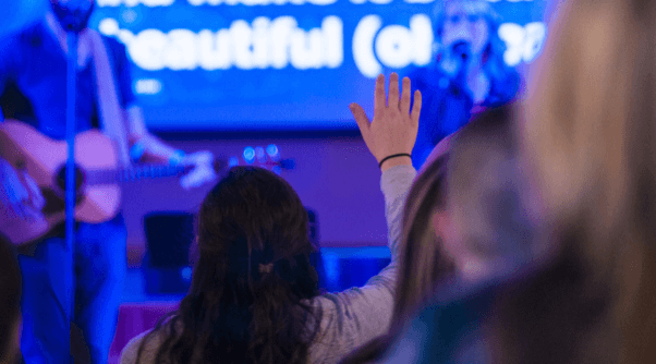 woman worshipping